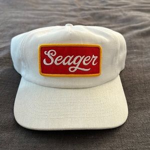 White Seager hat